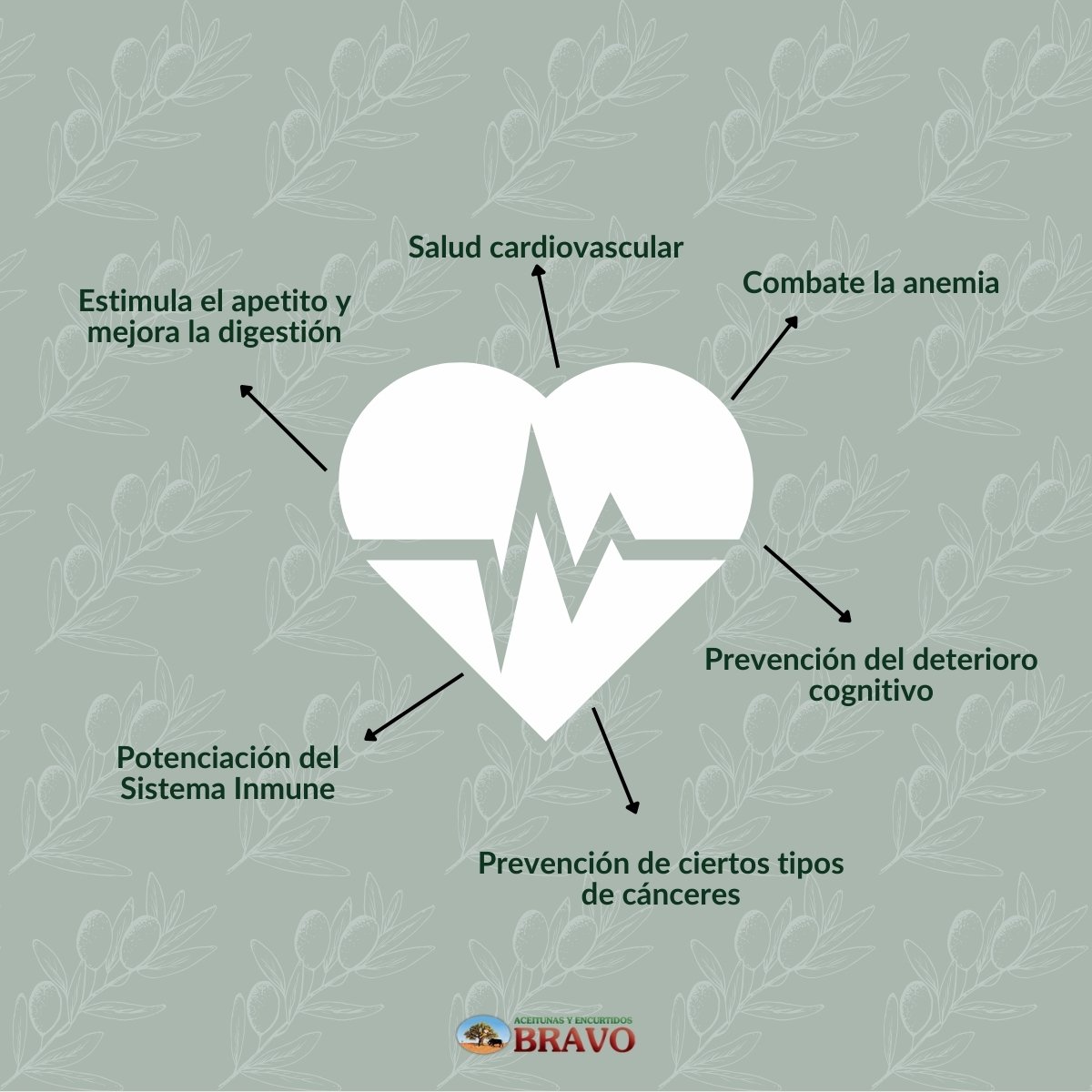 Propiedades de las aceitunas: salud cardiovascular y del corazón